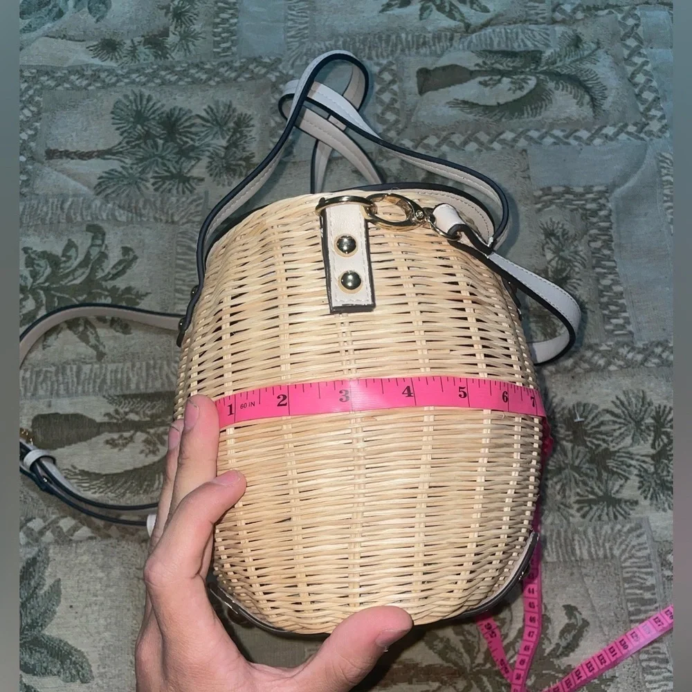 Basket bag✨woven bag straw bag summer purse picnic bag shoulder bag crossbody